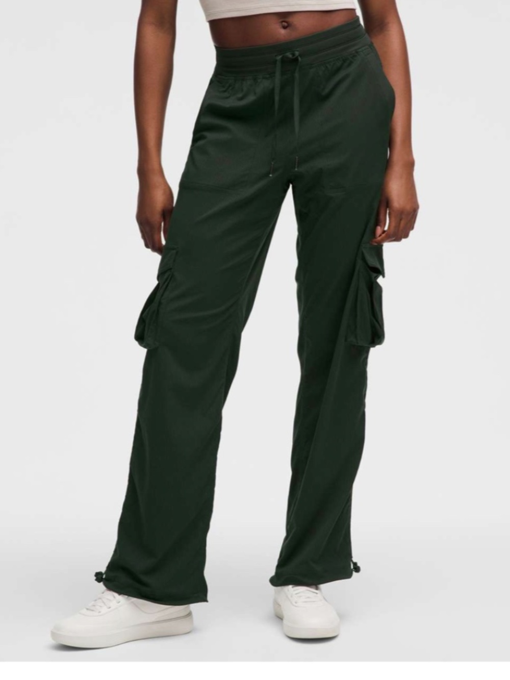lululemon athletica Dark Green Cargo Track Pants - Picture 1 of 8